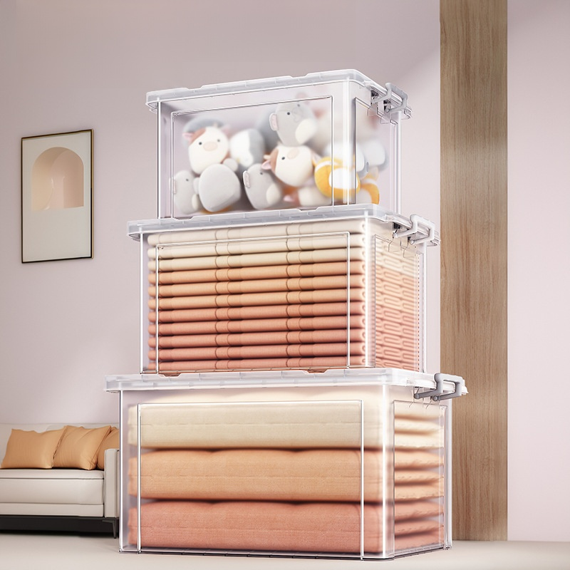 Organisateur multifonction transparent pour un rangement pratique