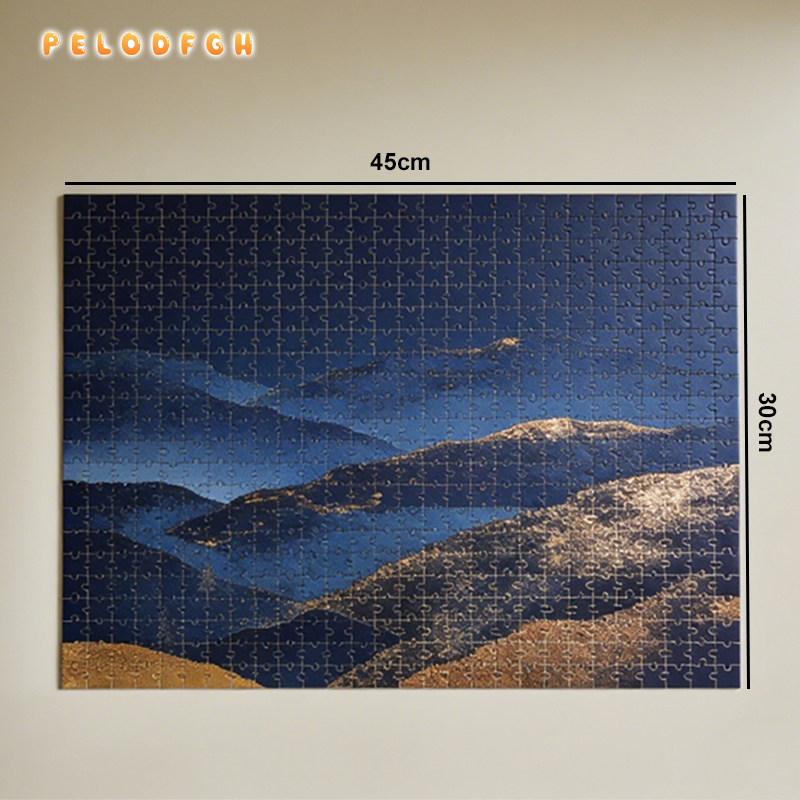 Skládání puzzle s nádhernou přírodní scenérií