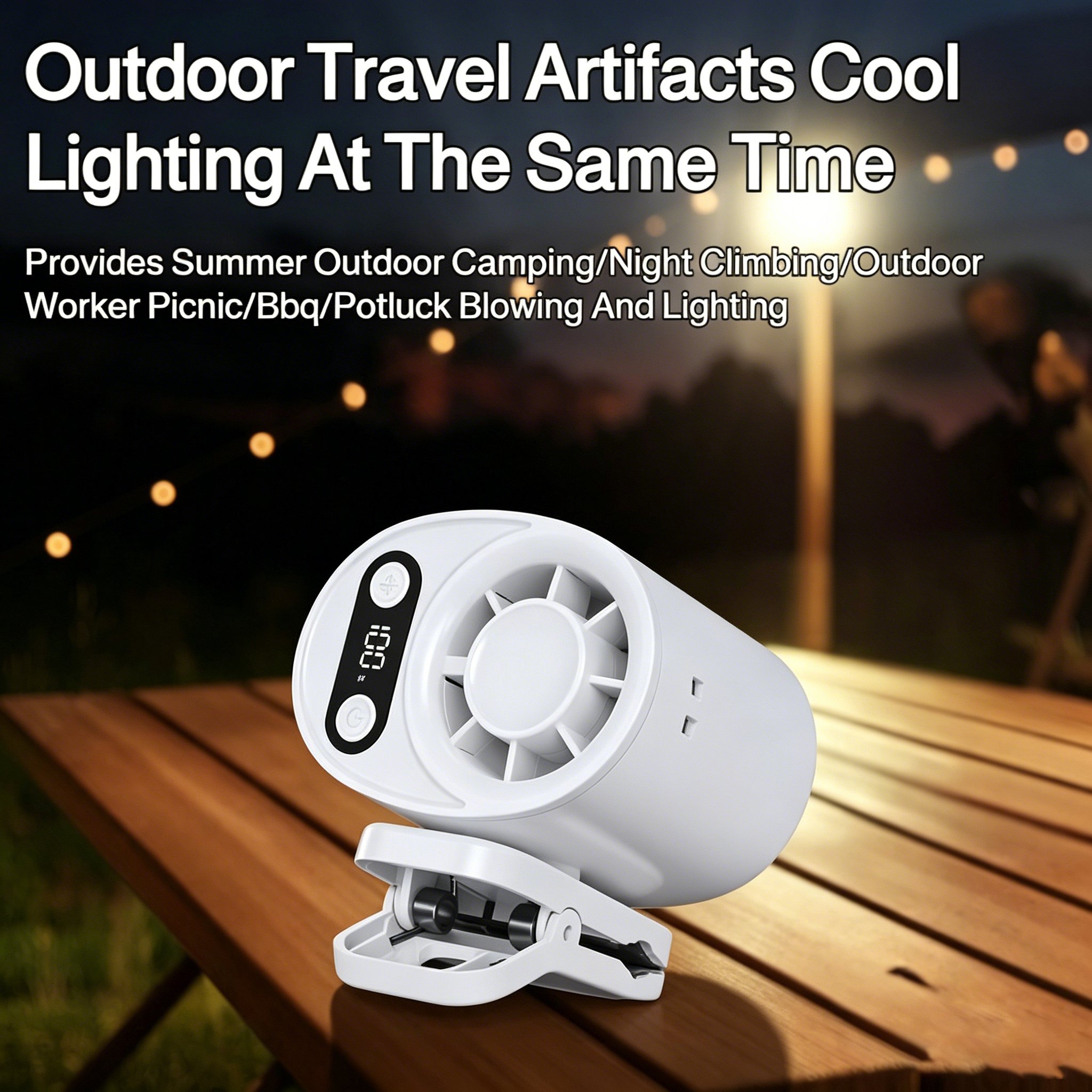 high speed wind speed electric fan Fan Mini Outdoor icy body Charging Hanging Fan Cooling Silent Por