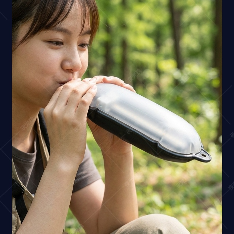  Lámpara de cápsula inflable para camping y senderismo