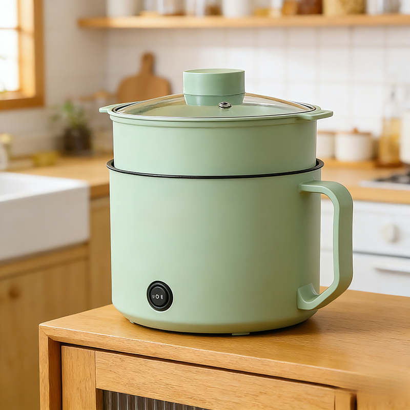 寝室用多用途電気鍋、ミニ鍋で手軽に麺調理