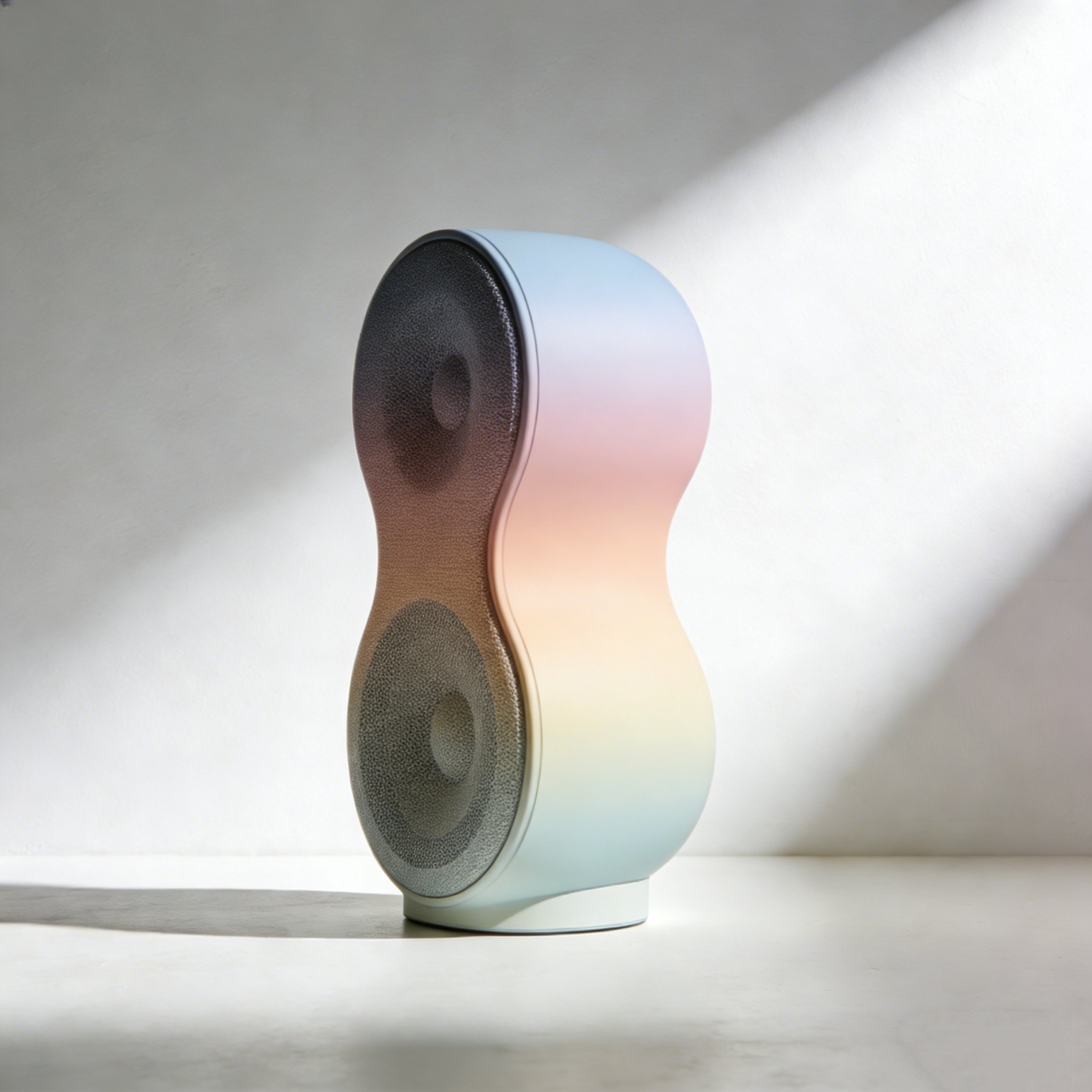 Gourd shaped Bluetooth speaker on white background