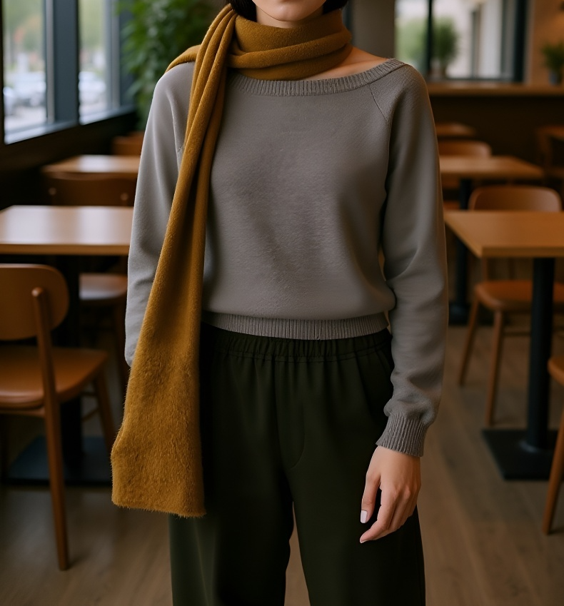 おしゃれなオフショルダーデザイン