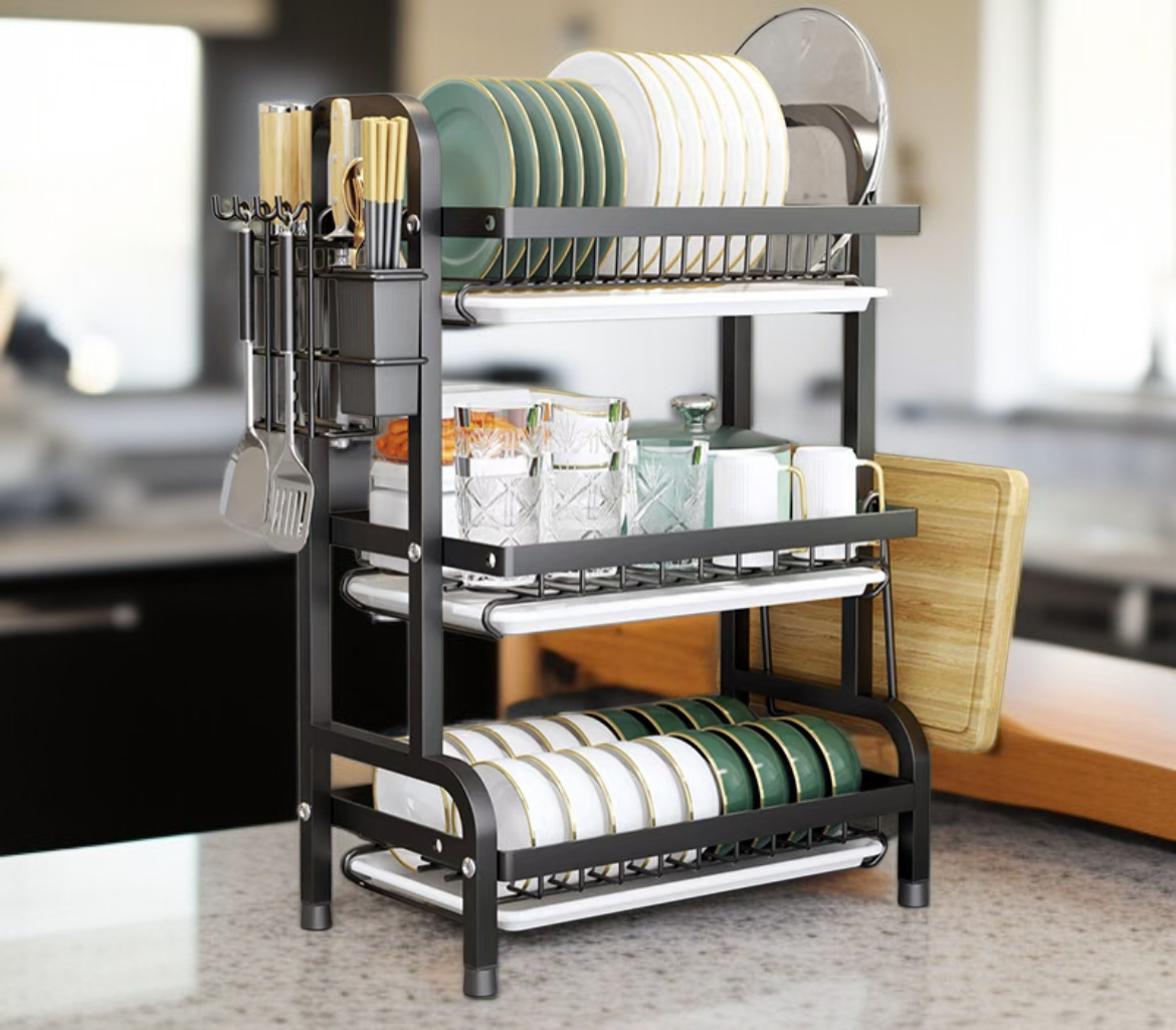 ชั้นวางจานชามแข็งแรง ทนทาน