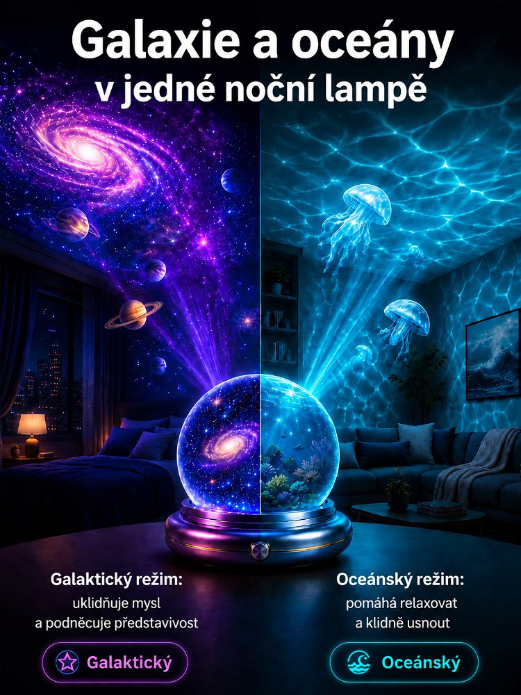  Za vteřinu přemění místnost na podmořský svět. Prodáno více než 100 tisíc kusů.