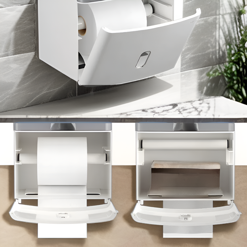 กล่องใส่กระดาษทิชชู่อะคริลิคใสกันน้ำสำหรับห้องน้ำแบบหรูหรา