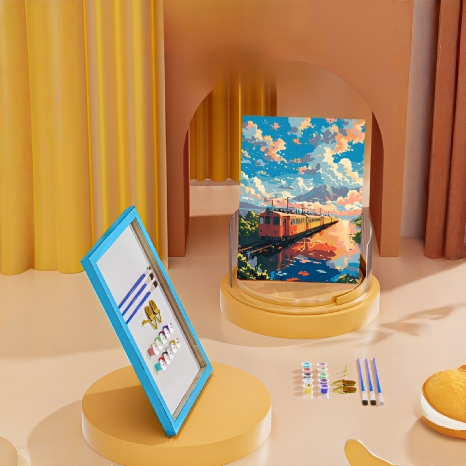 Landschaft Malen nach Zahlen DIY Handgemaltes Ausmalset