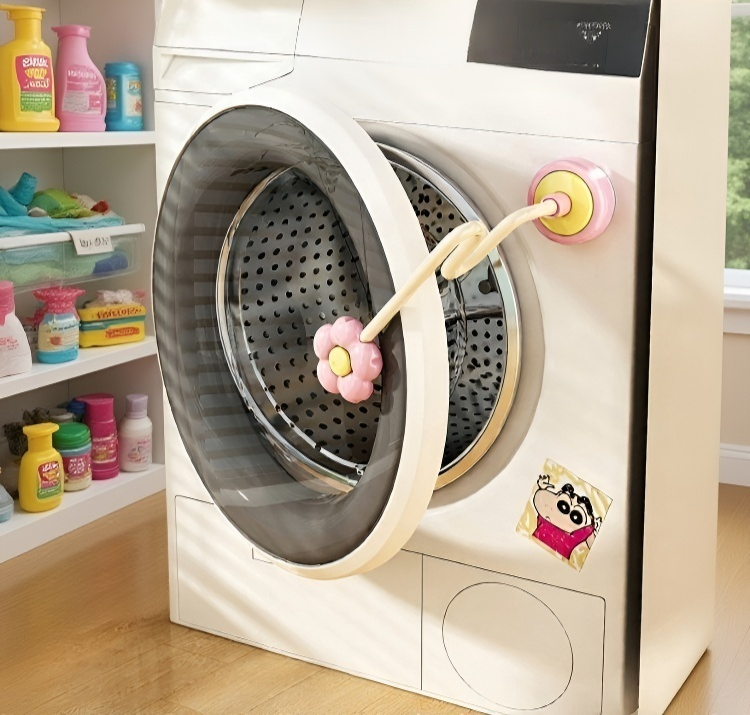 꽃모양 통풍 세탁기 흡착 받침대 전체 모습