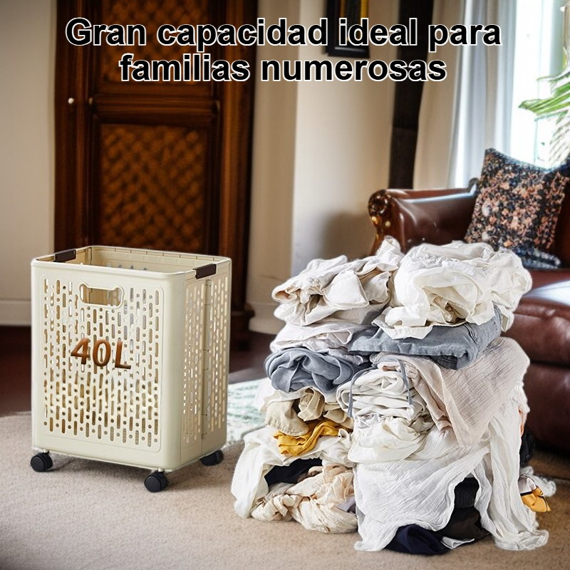 Cesta de ropa sucia doméstica de gran capacidad