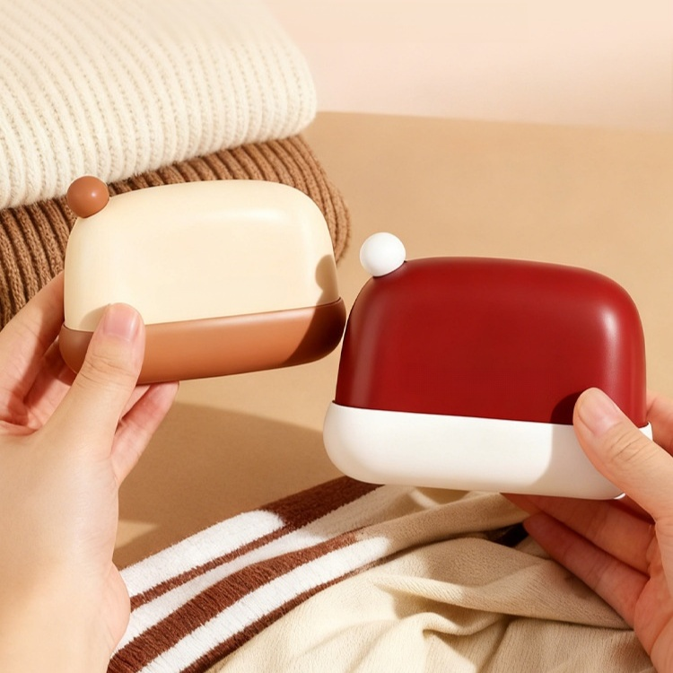 迷你衣物黏毛器聖誕帽造型黏毛滾筒