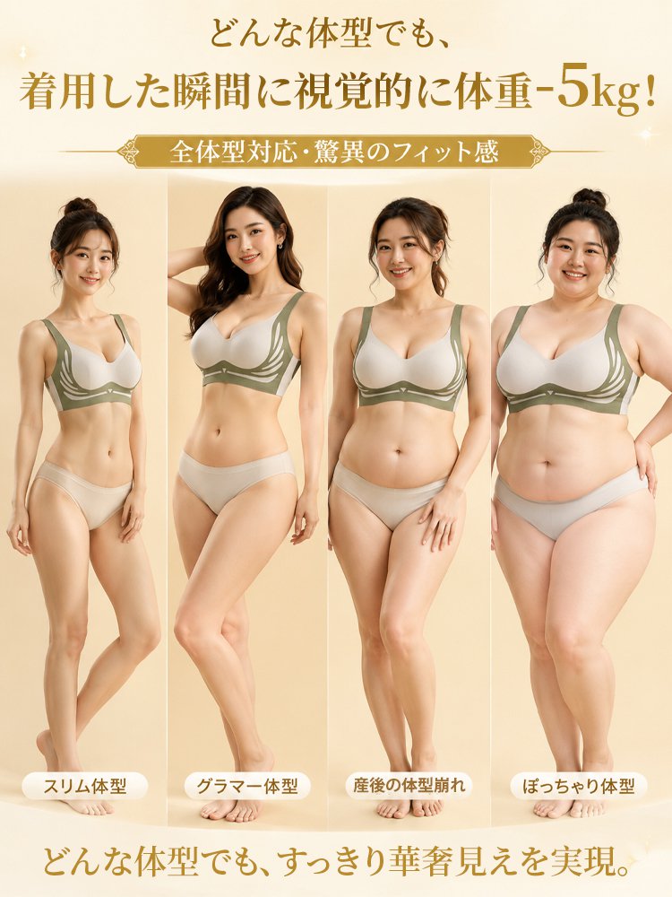 【胸を小さく見せる！】バストアップ響かないブラ