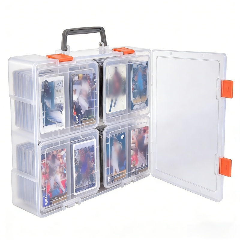 스포츠 카드 수집기 대용량 플라스틱 디스플레이 주최자 케이스