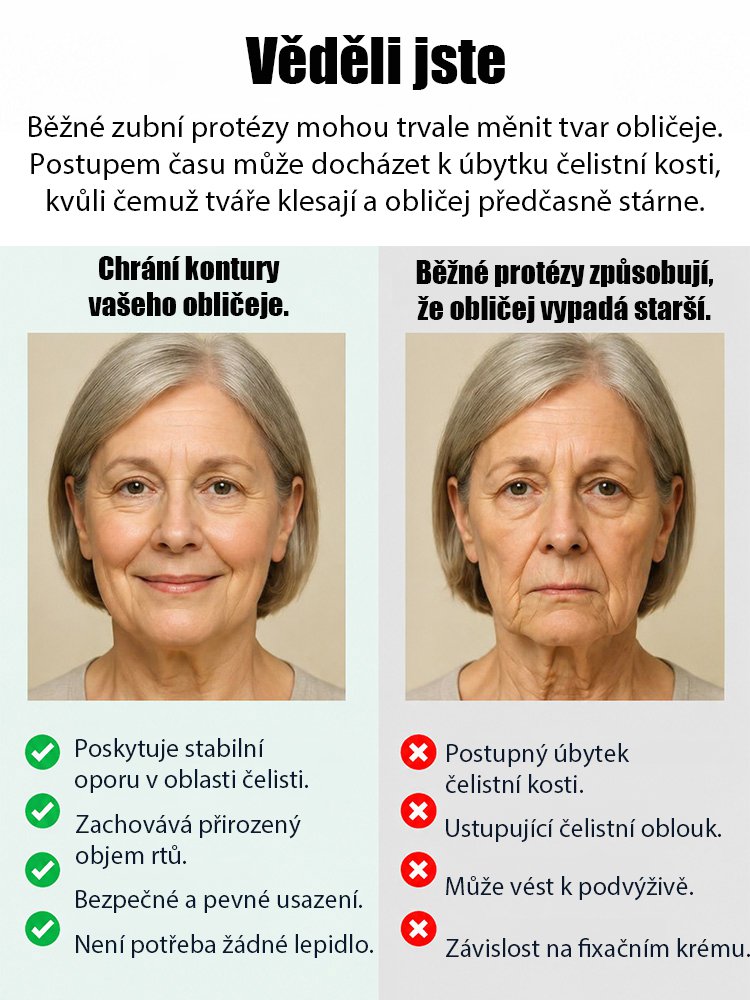 Přenosná krabička na náhradní zubní protézy