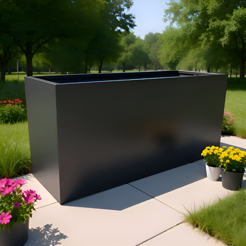 Nowoczesna doniczka aluminiowa