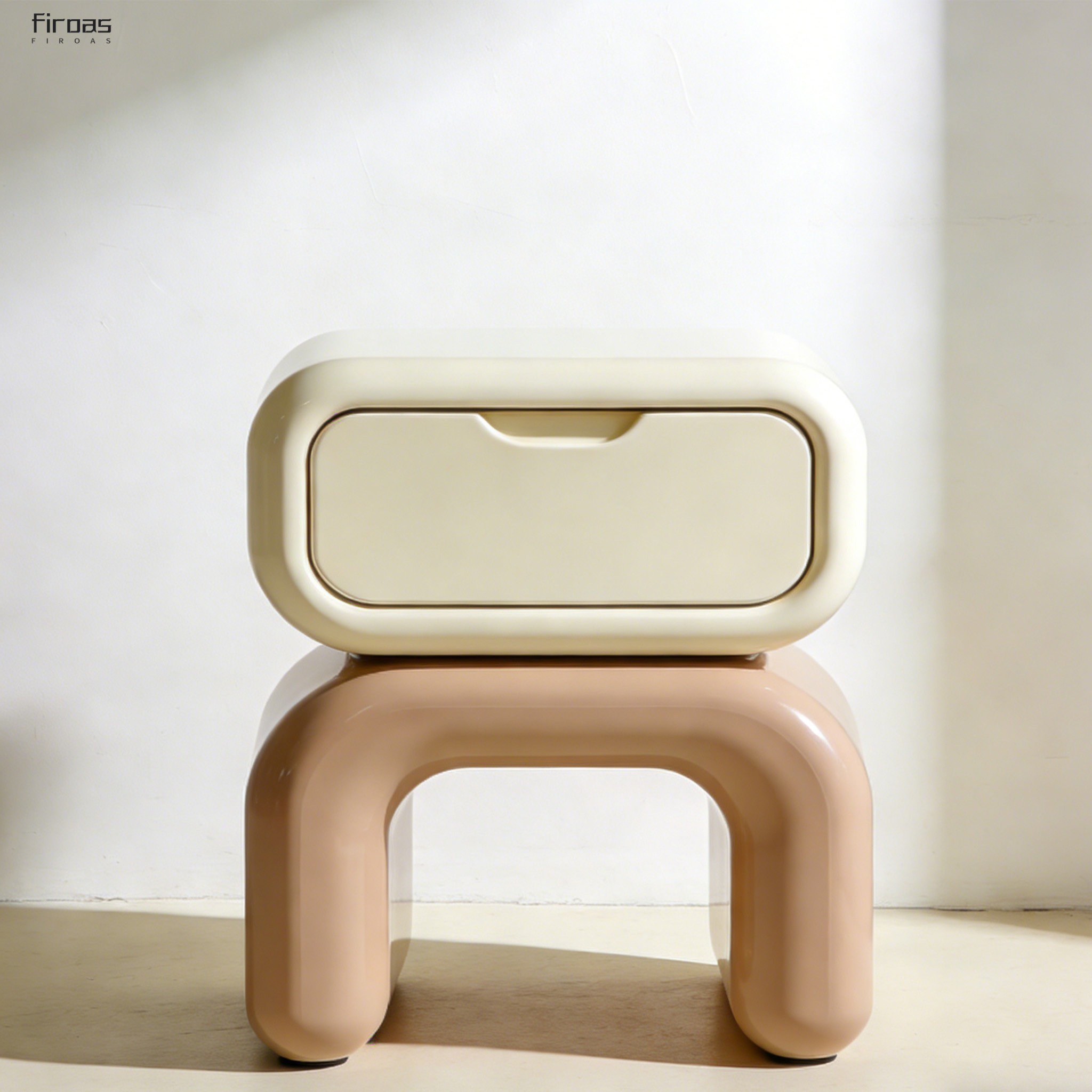 โต๊ะข้างเตียงสไตล์โมเดิร์น (2 ชิ้น)