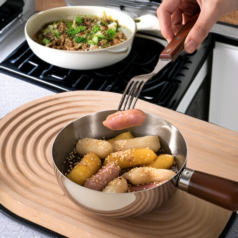 和風 304 ステンレススチール 小鍋 油注ぎ 小鍋 家庭用 キッチン 卵ボウル ミニ スナックボウル 学生寮 麺ボウル