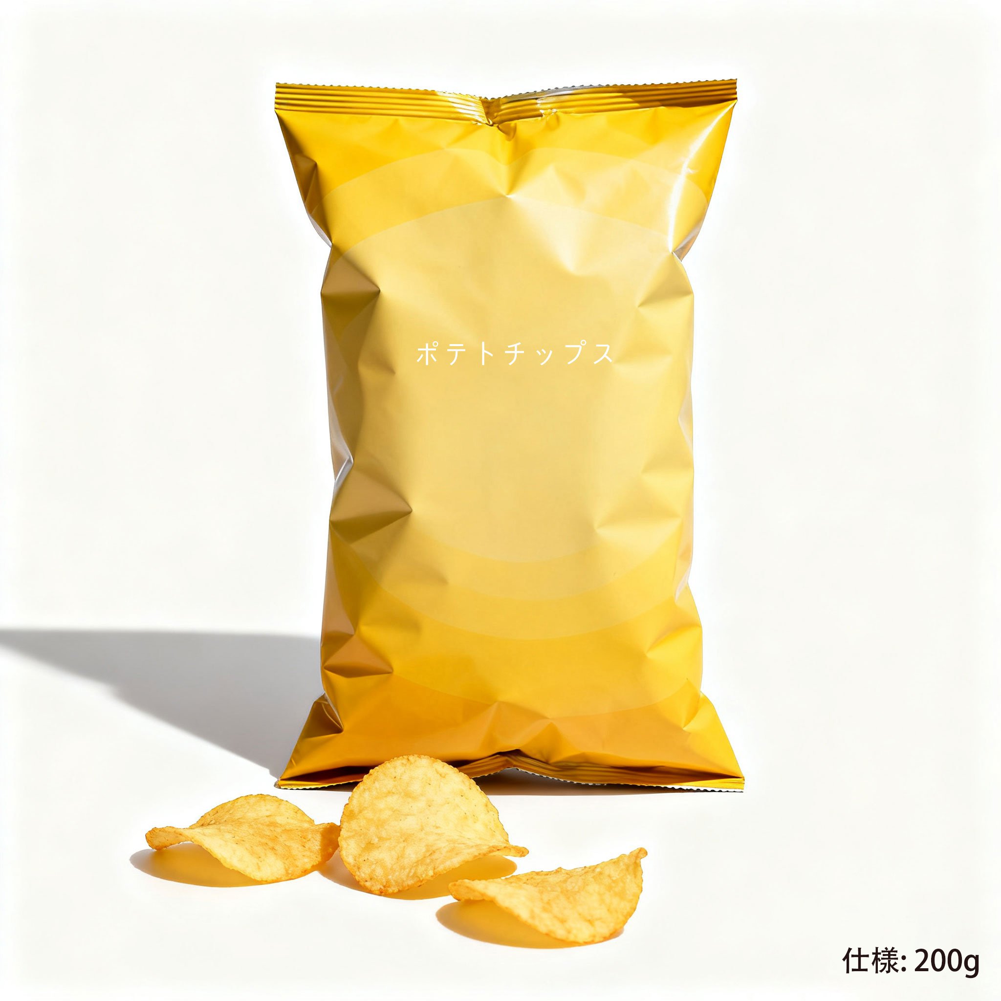 サクサク食感のプレーンポテトチップス