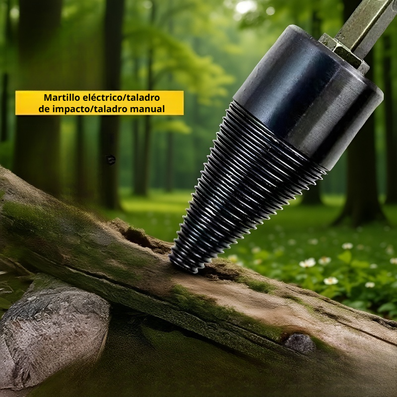 Broca divisora para leña para taladro eléctrico fácil de usar