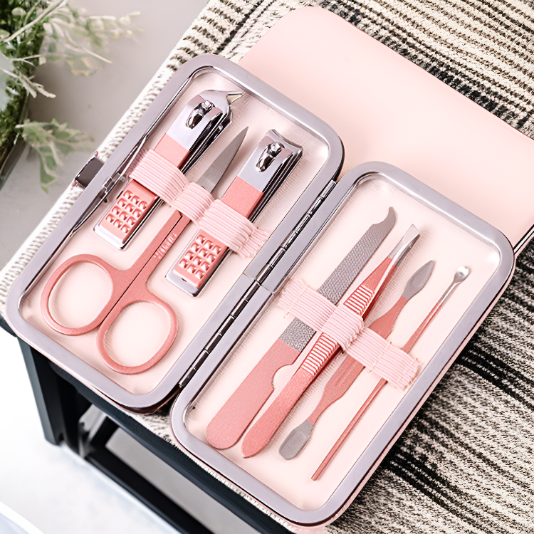 ชุดตัดแต่งเล็บเอนกประสงค์ อุปกรณ์เสริมสวย ชุดกรรไกรตัดเล็บพร้อมสร้อยข้อเท้า