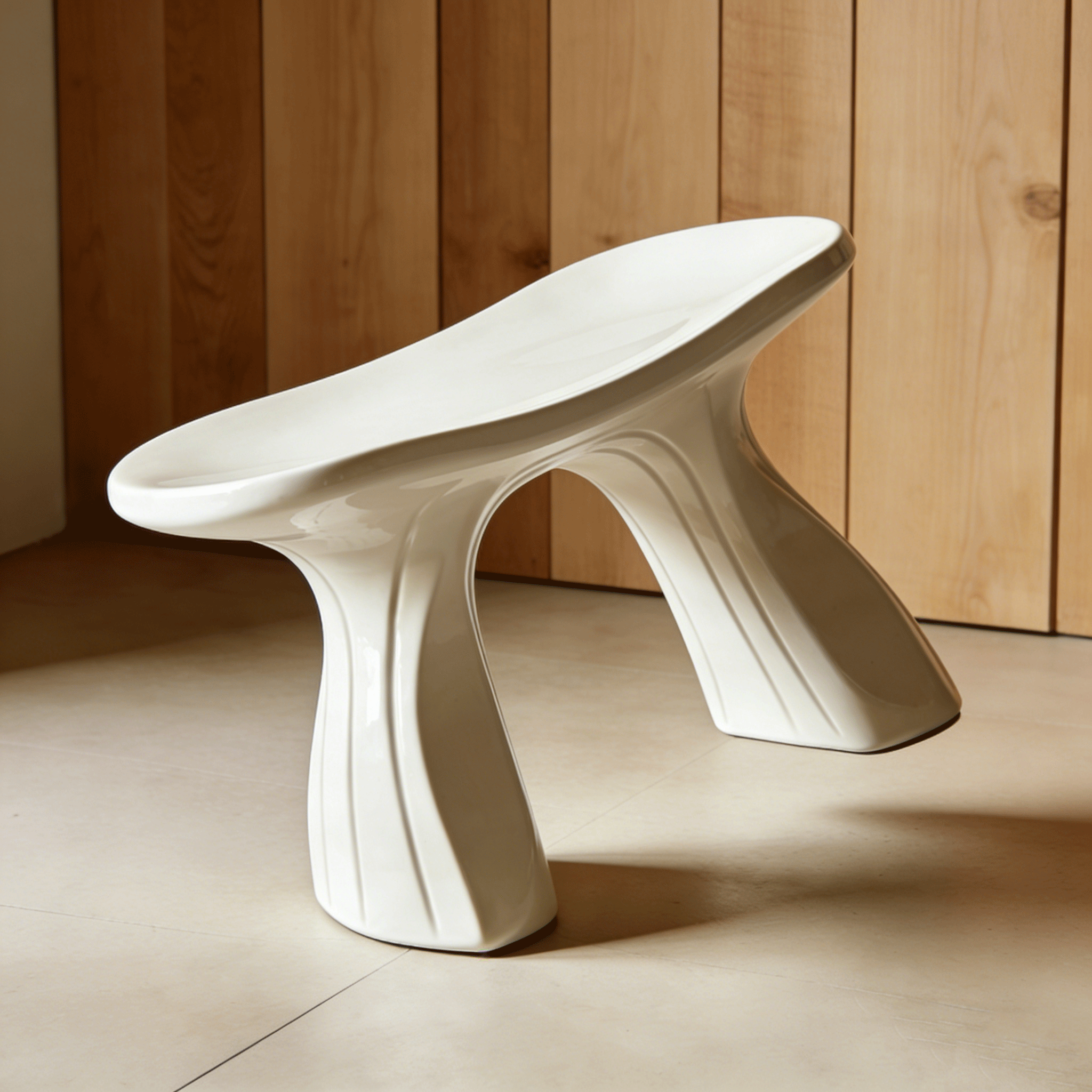 Banco cómodo de diseño