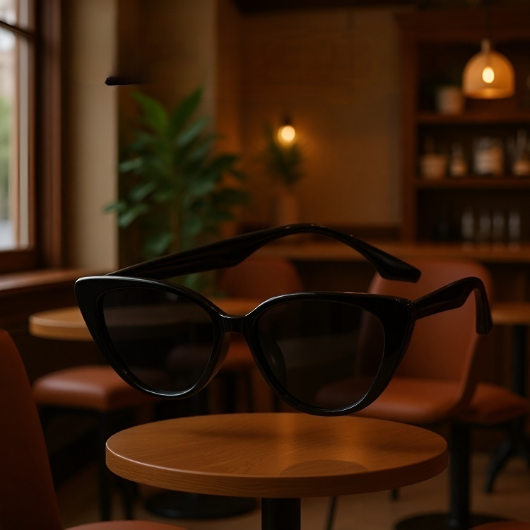 ヴィンテージ・キャットアイ・サングラス サングラス 復古 小枠 室内 非アレルギー性素材を使用