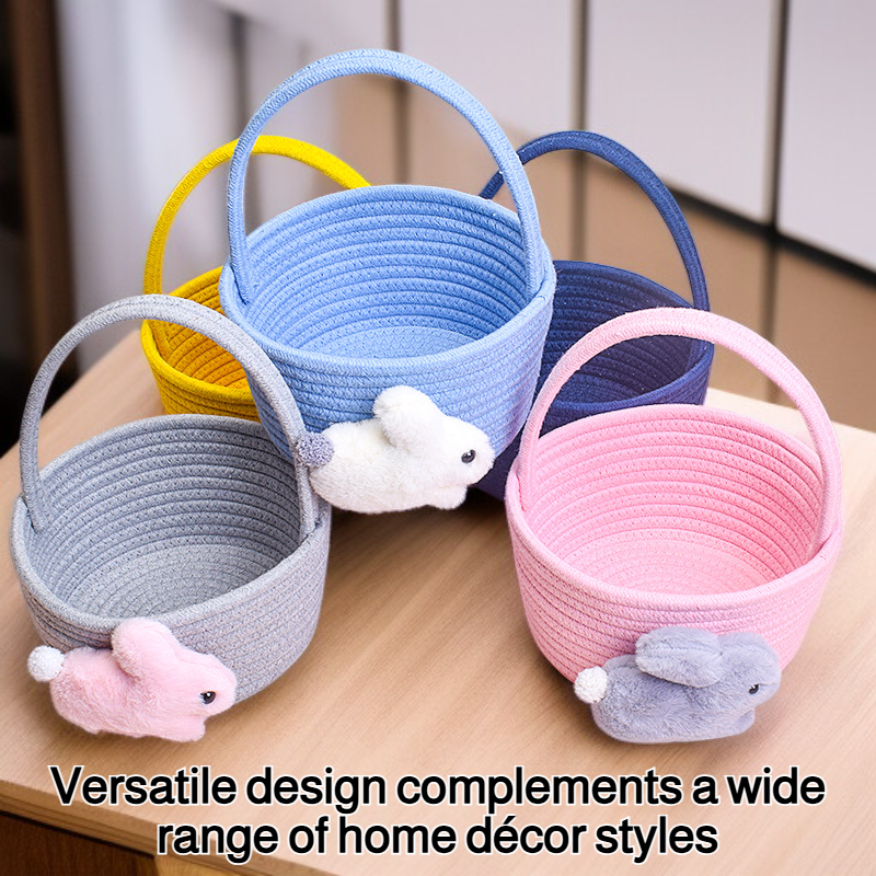 Eco-friendly storage baskets with handles