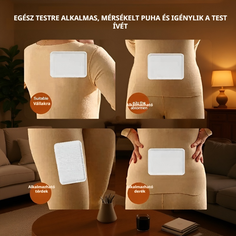 Melegítő gyógynövényes öntapadó tapasz a hideg ellen és a gyomor melegen tartására