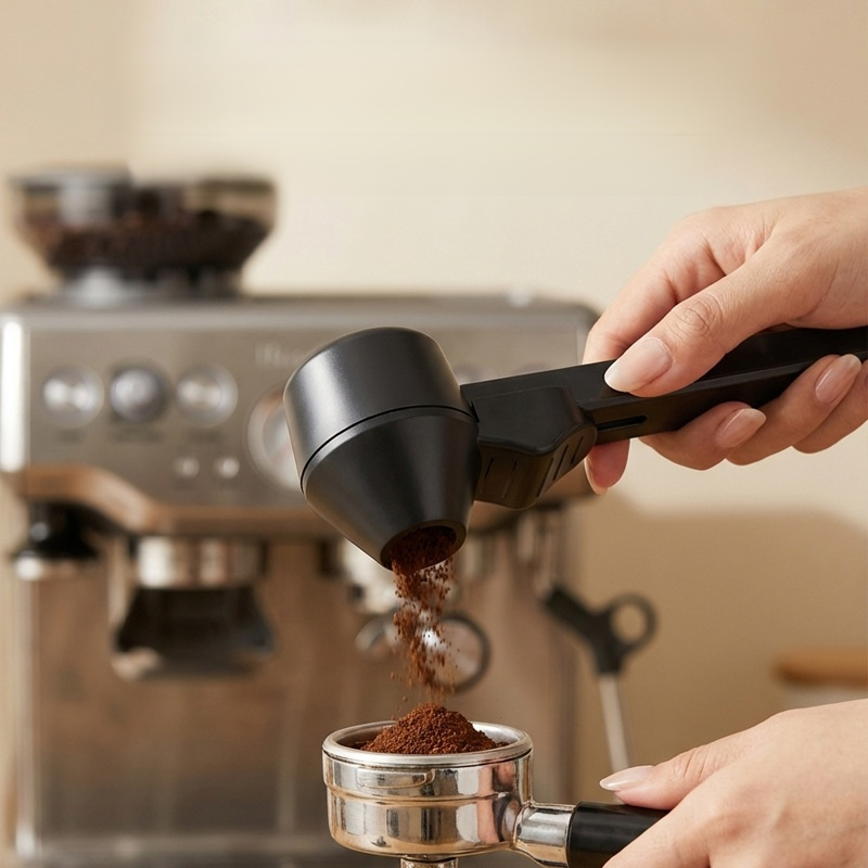 Leak-Proof Large Capacity Coffee Round Spoon with Long Handle and Anti-Slip Design