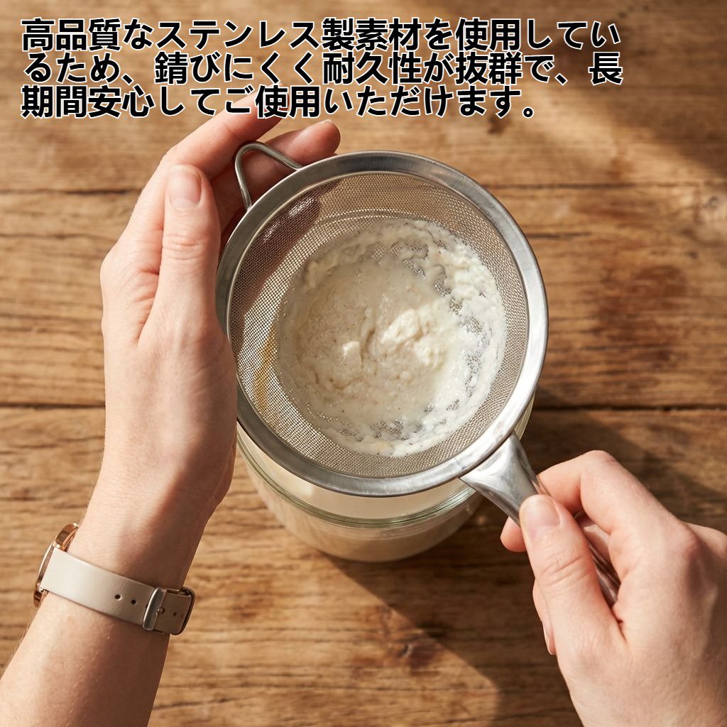 ステンレス製細目すくい網