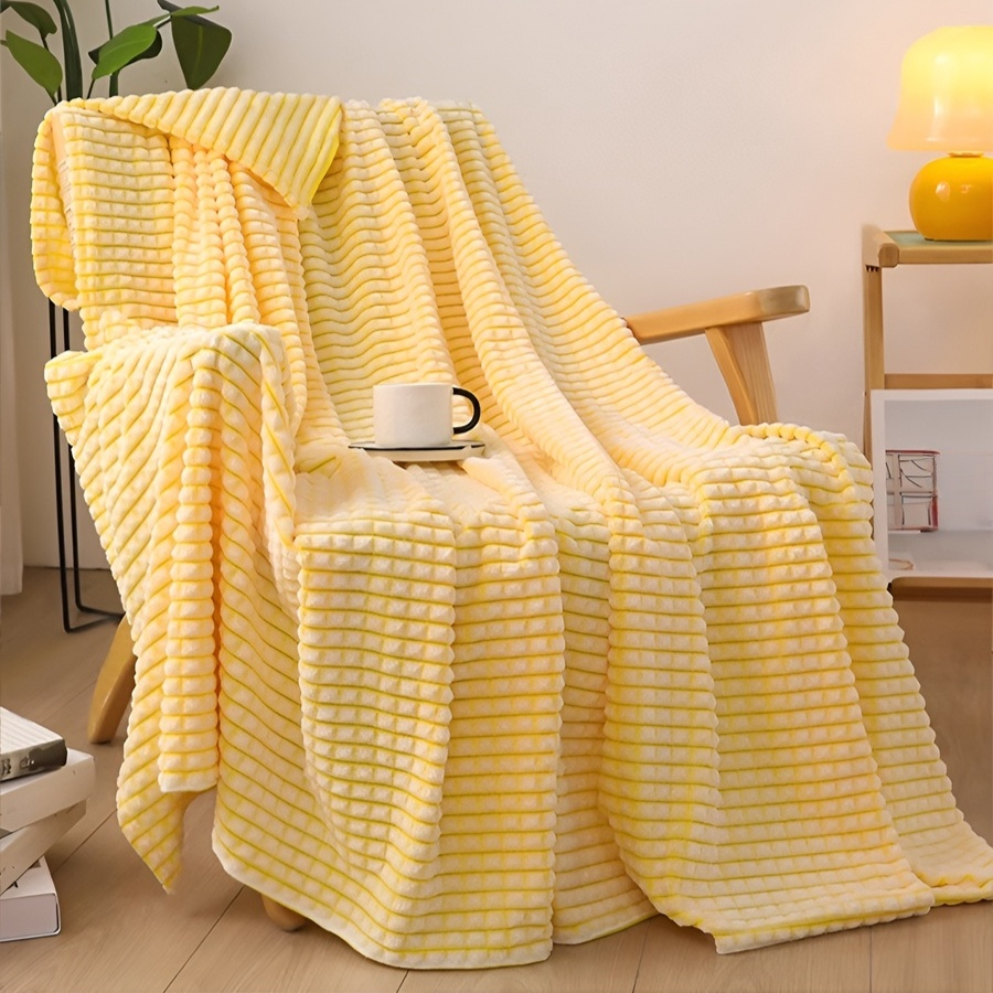 Reversible Plush Milk Fleece Throw Blanket