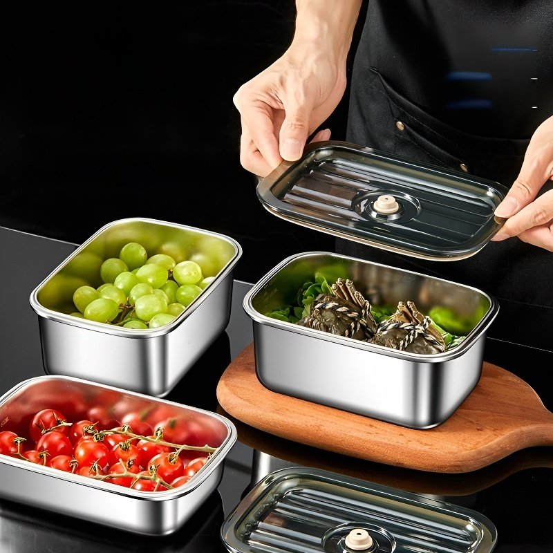 Portable Food Grade Stainless Steel Lunch Box