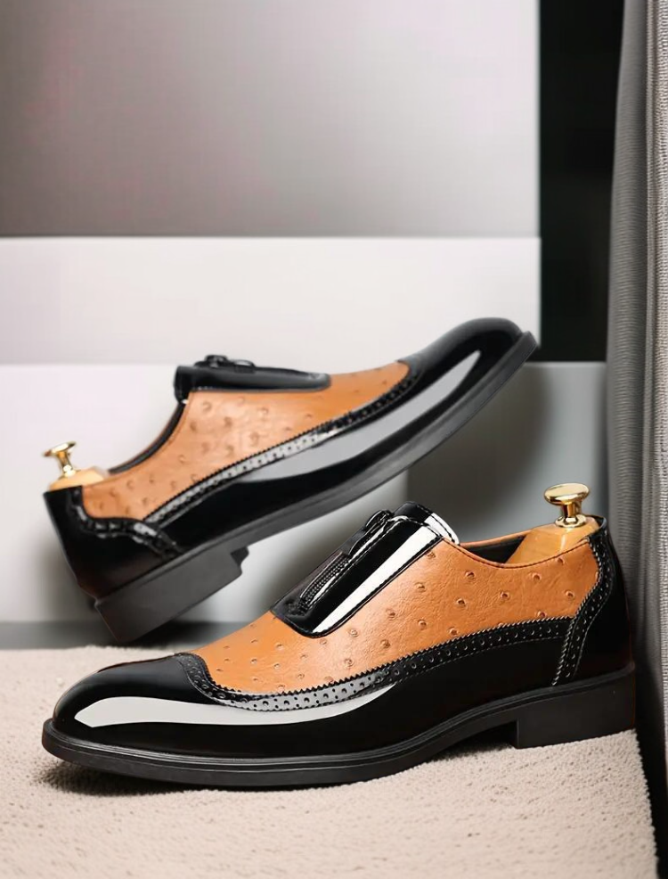 세련된 남성 첼시 구두 전체 이미지