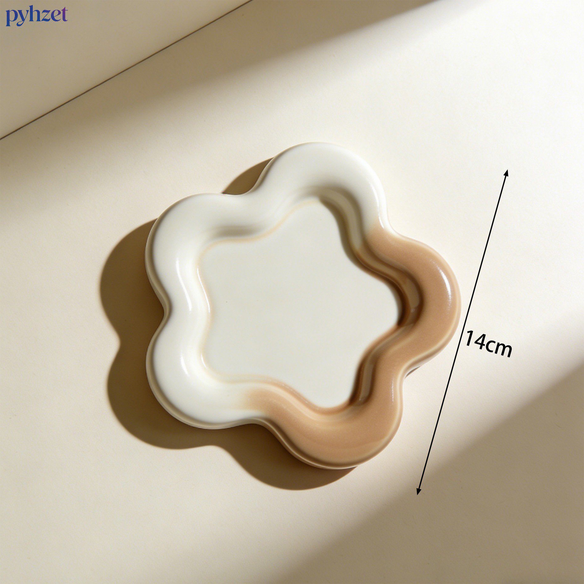 滑り止め付きのセラミックコースター