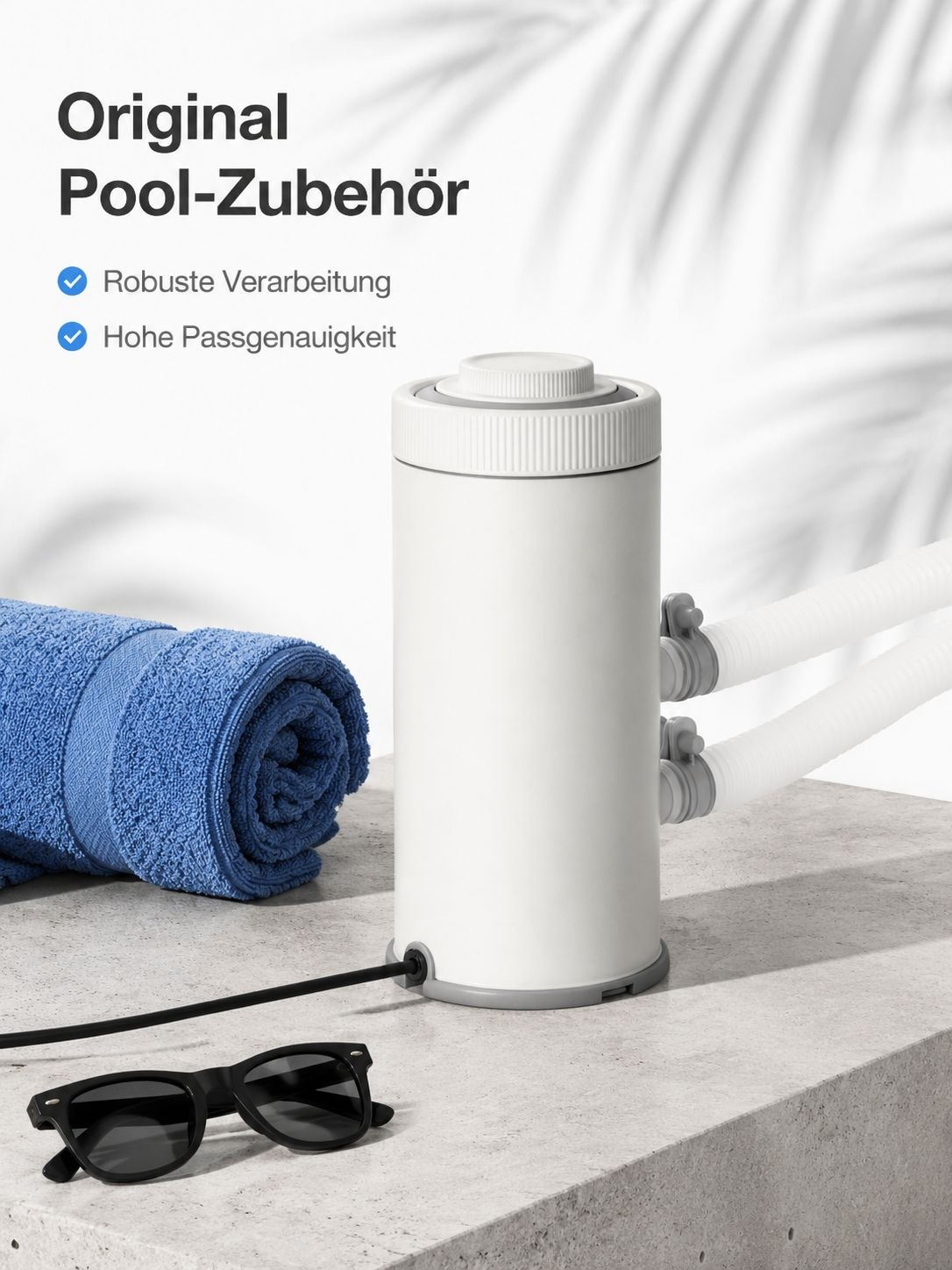INTEX Original Umwälz-Filterpumpe für große Familienpools mit Rahmen