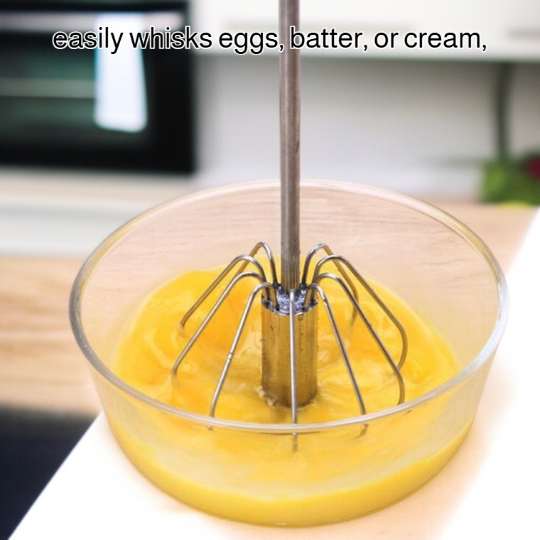 Semi-Automatic Egg Beater Manual Mixer Kitchen Baking Tool