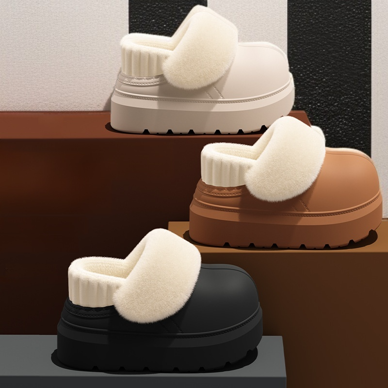 겨울용 두꺼운 바닥 분리형 보온 슬리퍼