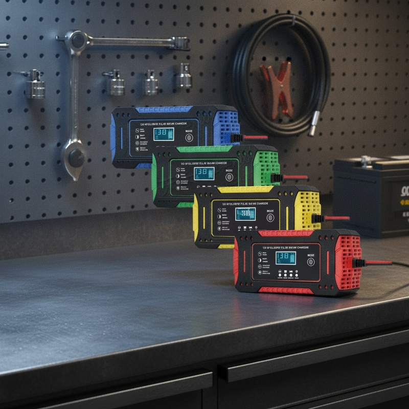 12V vollautomatisches Start-Stopp-Batterieladegerät mit Reparaturfunktion