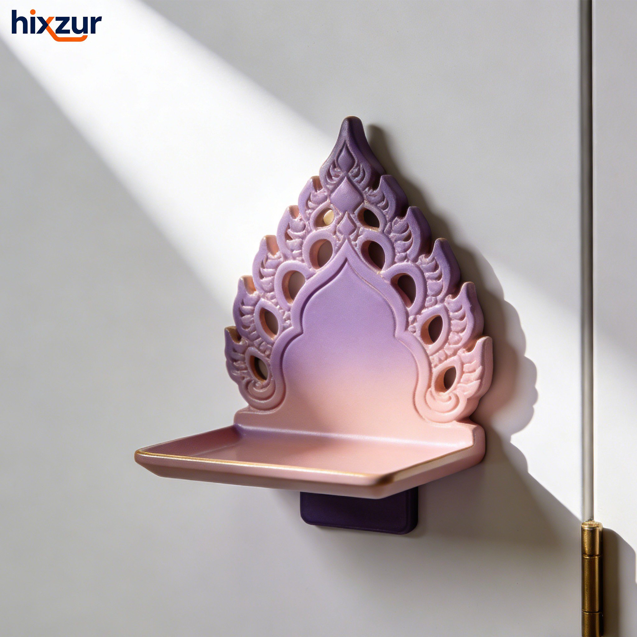 ชั้นวางของแม่เหล็กติดประตูตู้แบบไม่ต้องเจาะรู (3 ชิ้น)