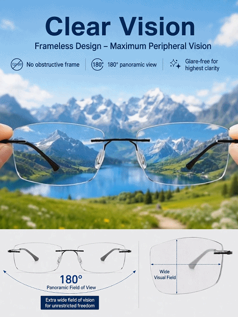 Designer & Doctor Edition Ultra-light Photochromic Reading Glasses