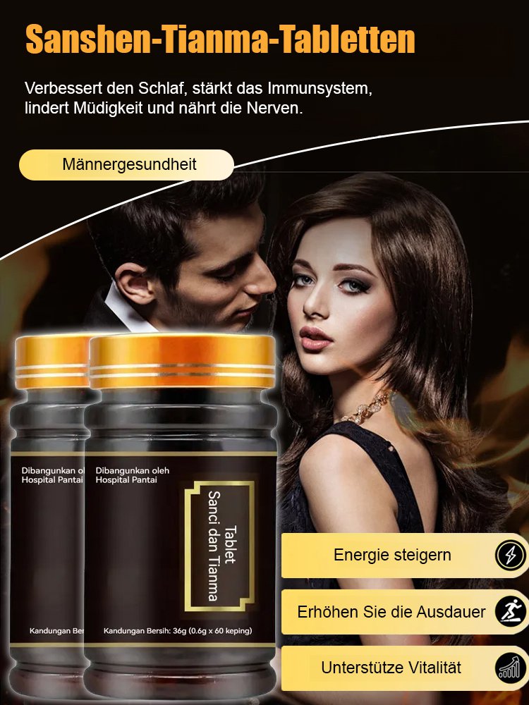 San Shen Tianma Tabletten zur Wiederherstellung des Energiegleichgewich