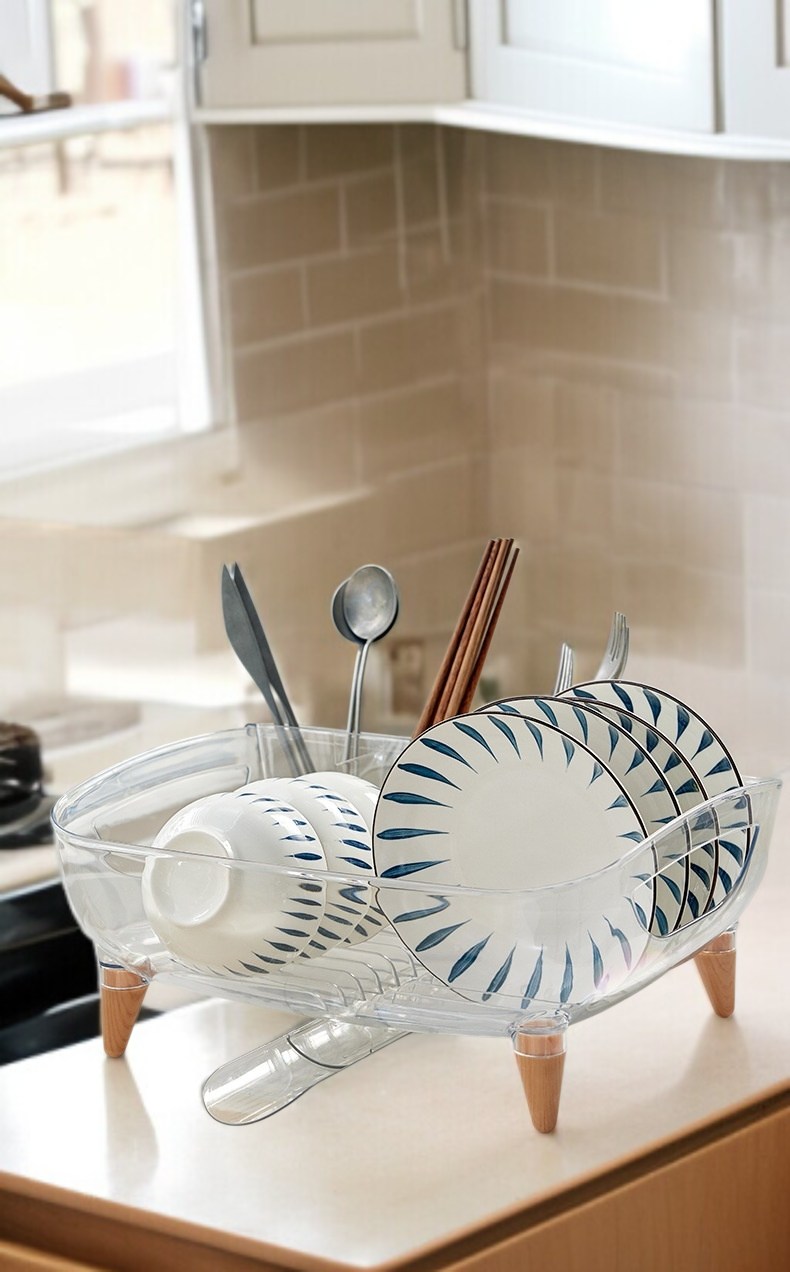 물빠짐 기능이 있는 그릇선반 상세 이미지