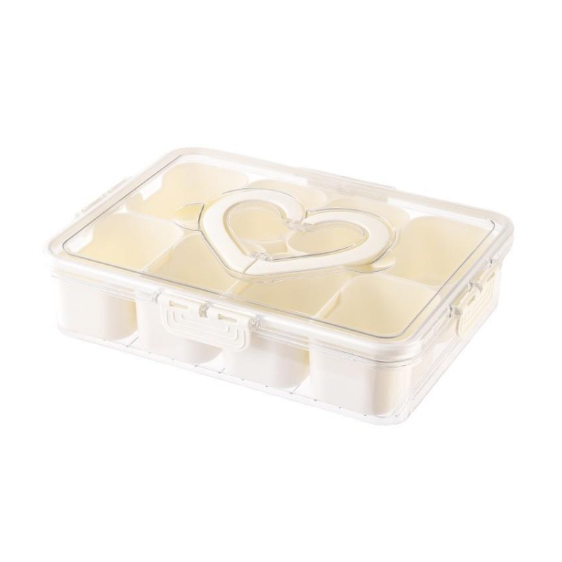Caja organizadora de ensaladas y especias para refrigerador, hermética y multifuncional