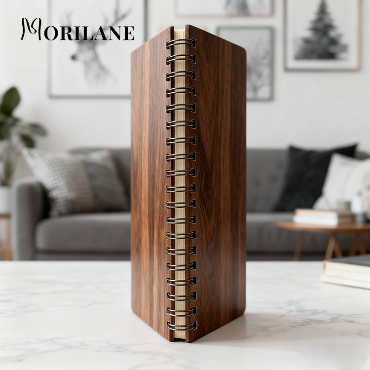 สมุดโน้ตลายไม้(แพ็ค 2 ชิ้น)