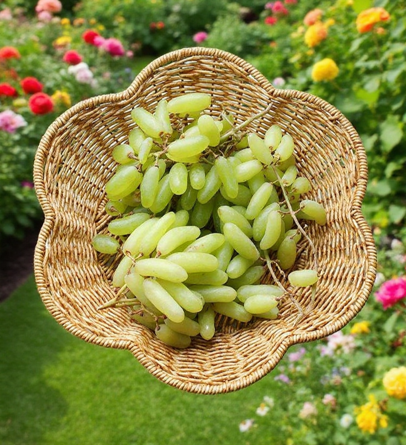 테이블 위의 감성 레이스 바구니