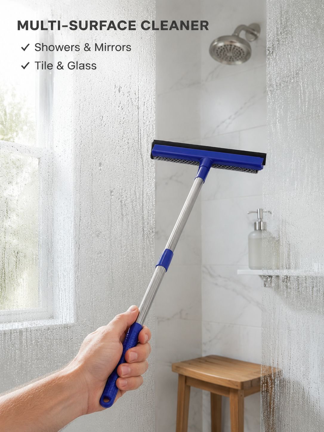 Stainless Steel Double-Sided Window Squeegee