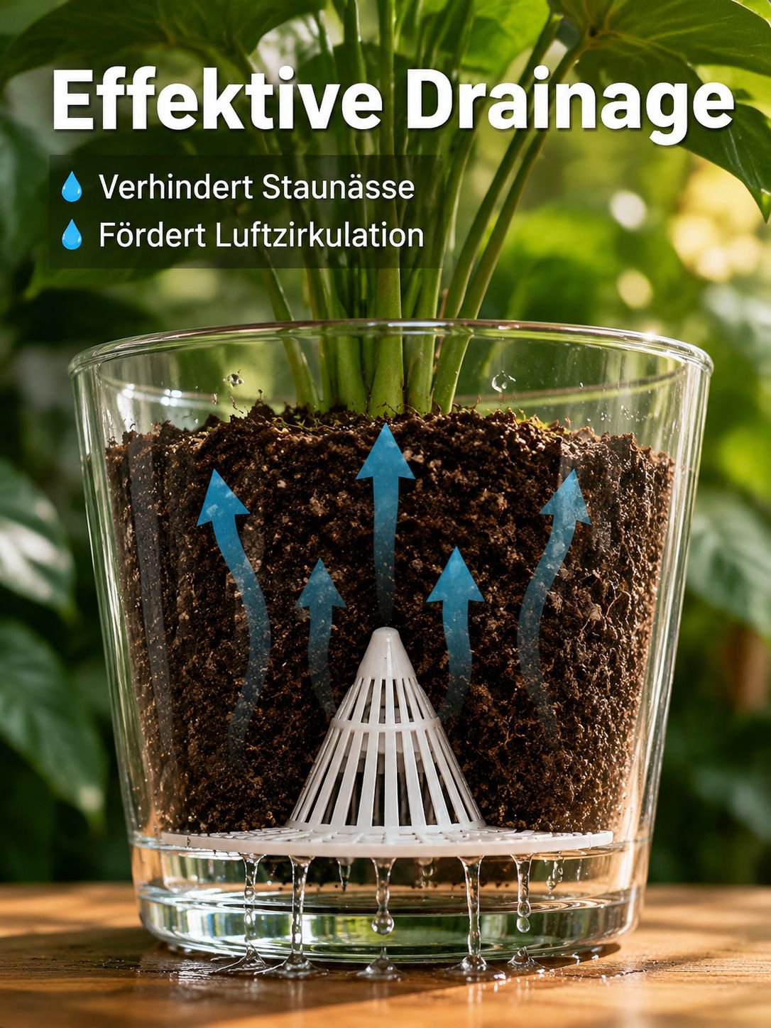 Atmungsaktive Anti-Fäulnis-Blumentopf-Abflussmatte