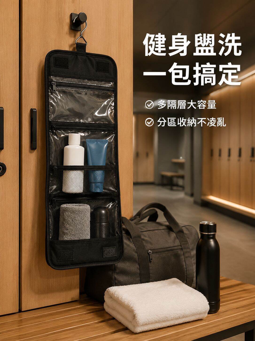 多功能防水旅行整理包，便攜清潔首選
