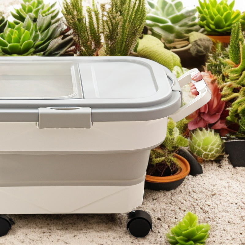 곡물보관수납함 곡물보관함 밀폐접이식방습수납함