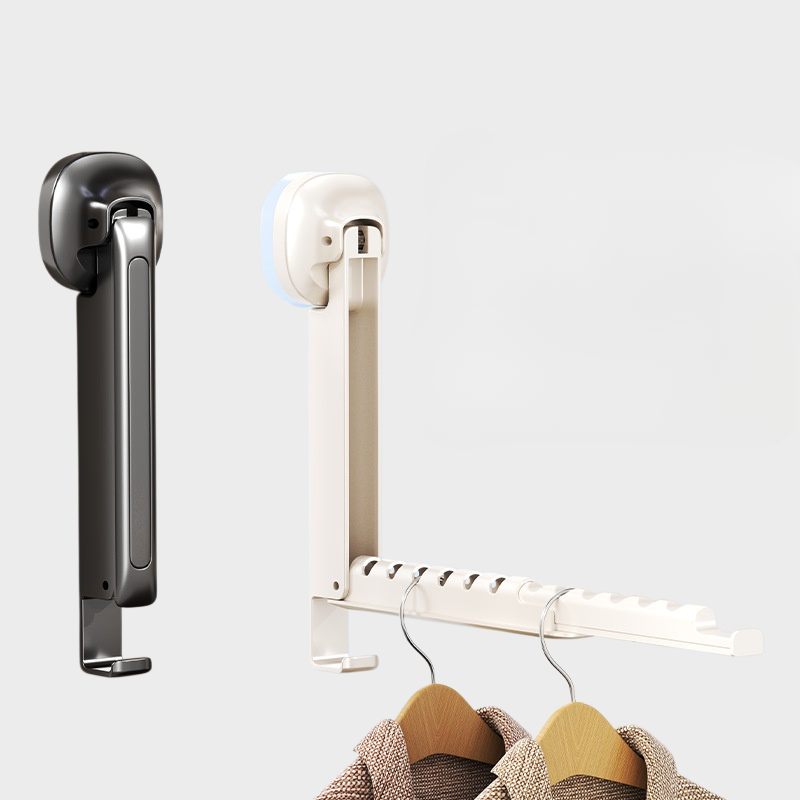 窗户挂衣架子免打孔晒衣神器家用折叠晾衣架