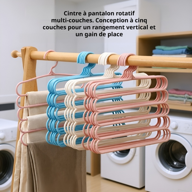 Séchoir à linge à cinq niveaux